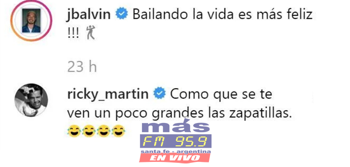 Los artistas J Balvin y Rick Martin protagonizaron un simpático cruce de tuits.